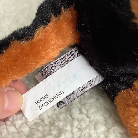 GANZ Webkinz HM345 Dachshund Puppy Dog Plush Stuffed Animal Toy No Code #1 - Picture 10 of 10